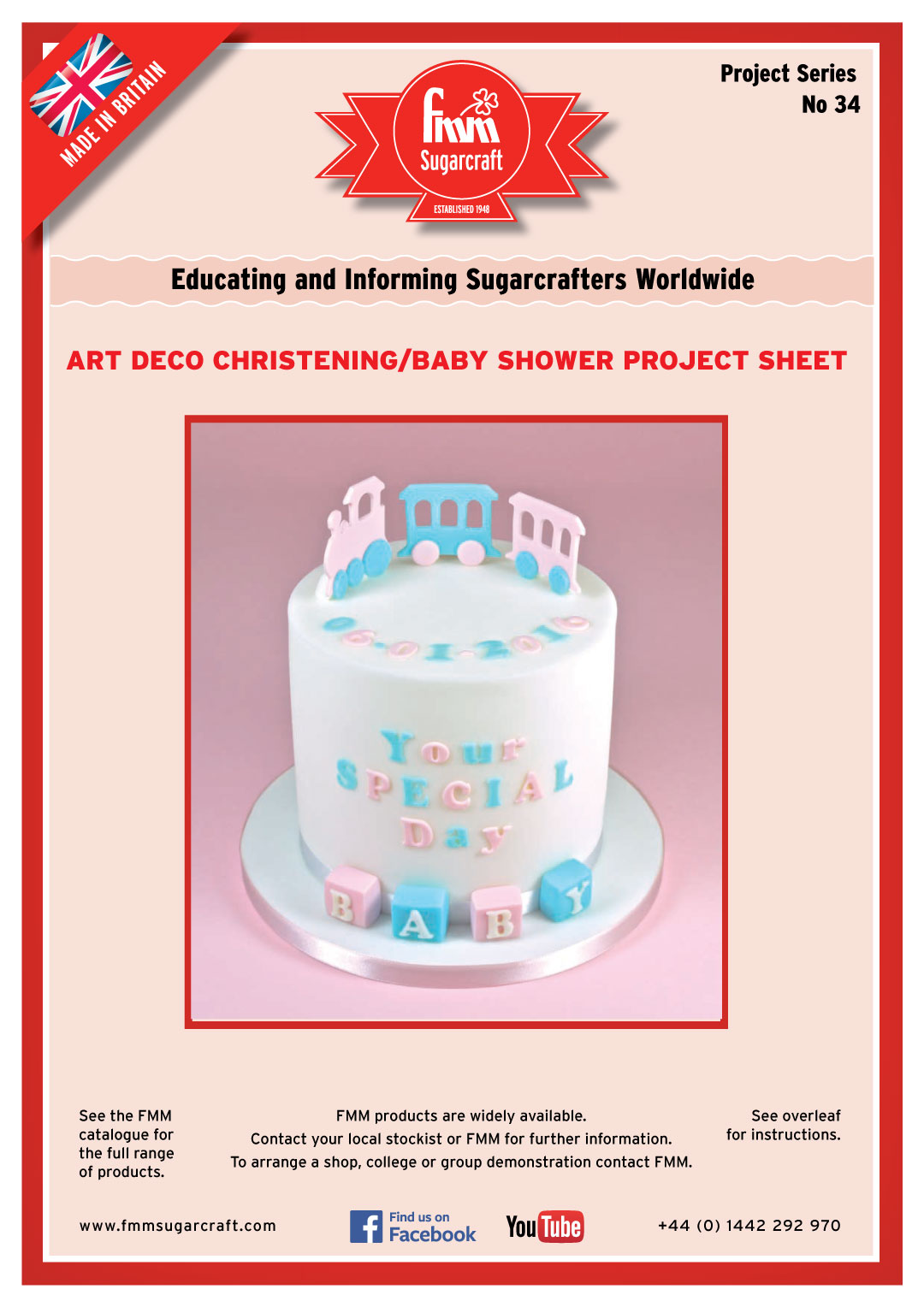 Make an Art Deco Baby Shower Cake